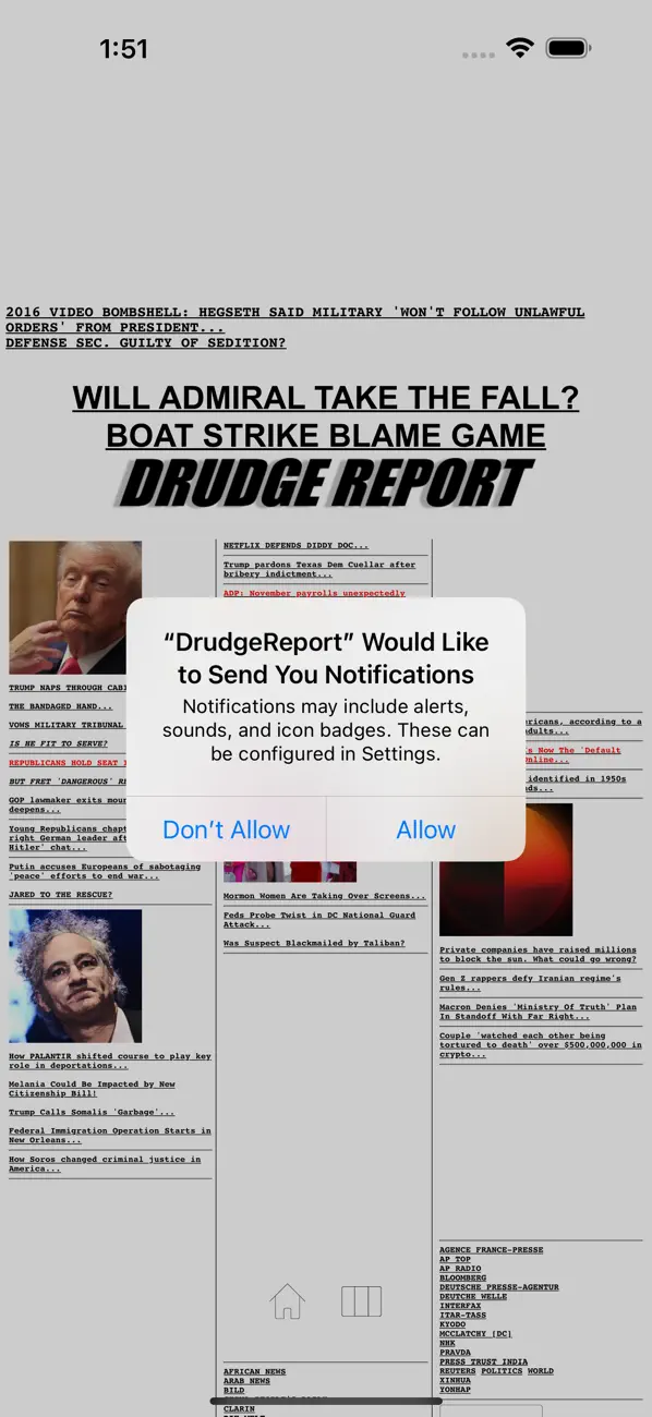 Screenshot #2 pour Drudge Report (Official)