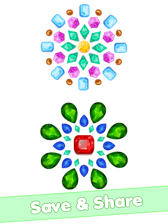 Gems Art Color By Number iPad screenshot 4 - Entertainment app