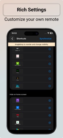 Bravia Controller for Sony TV iPhone screenshot