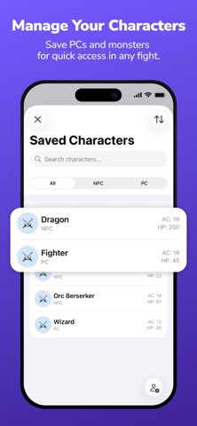 Initiative Tracker: DnD Combat screenshot