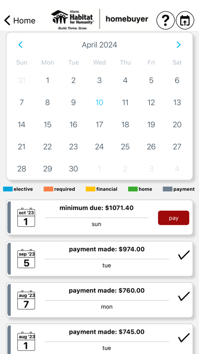Atlanta Habitat Homebuyer Screenshot