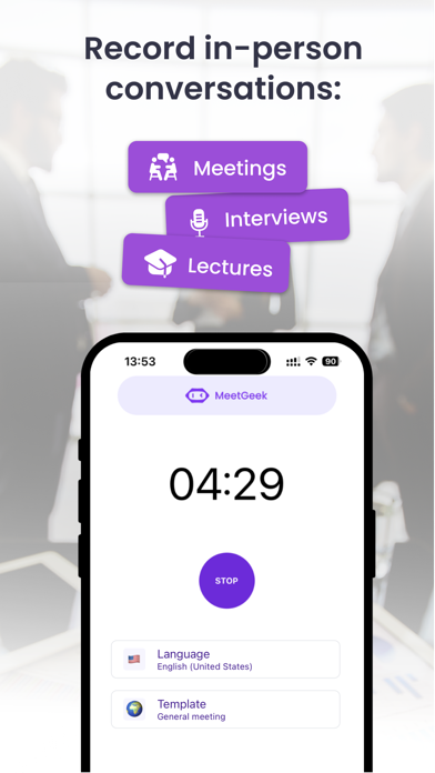 MeetGeek: AI Note Taker Screenshot