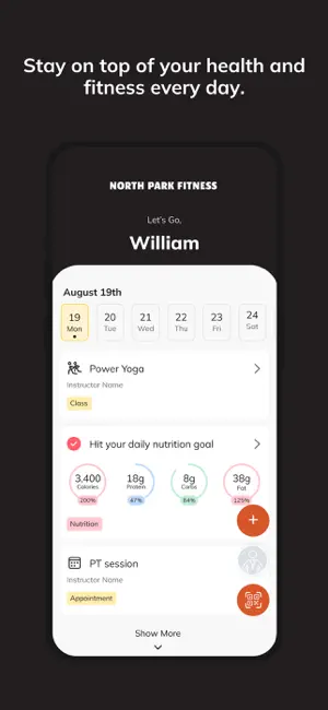 North Park Fitness App screenshot 2