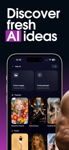 VIdu AI 影片生成器，製作肖像 screenshot