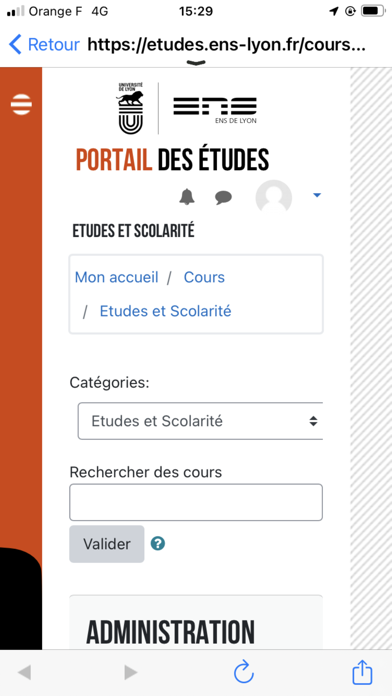 ENS de Lyon Screenshot