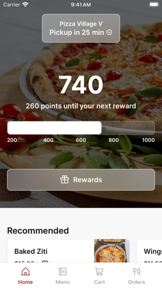 Pizza Village V iPhone screenshot 1 - Food & Drink app