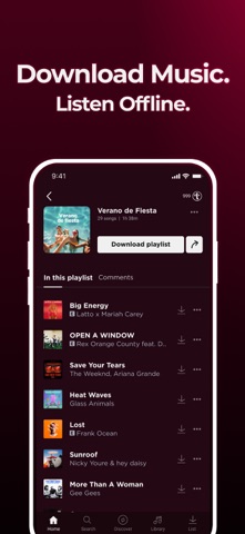 Uforia: Music & Radio iPhone screenshot