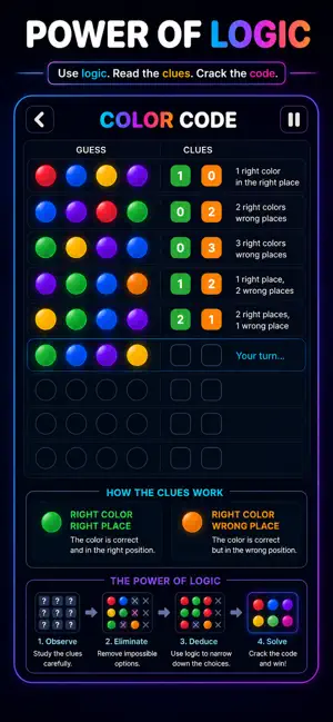 Brain Test: Mastermind Puzzle screenshot 4