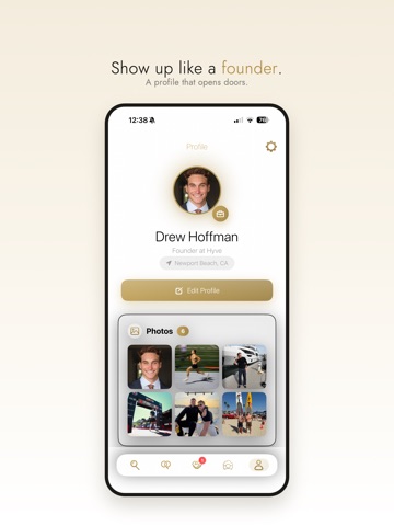 hyve - the founder network iPad screenshot