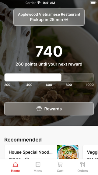 Applewood Vietnamese iPhone screenshot 1 - Food & Drink app
