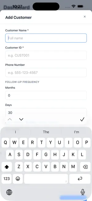 Customer Follow-up screenshot 1