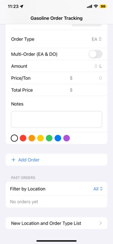 GasOrderTracking screenshot