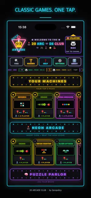 20 Arcade Club screenshot 1