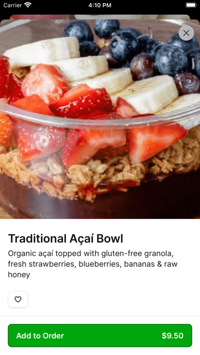 Twenty Two Juice Bar iPhone screenshot 3 - Food & Drink app