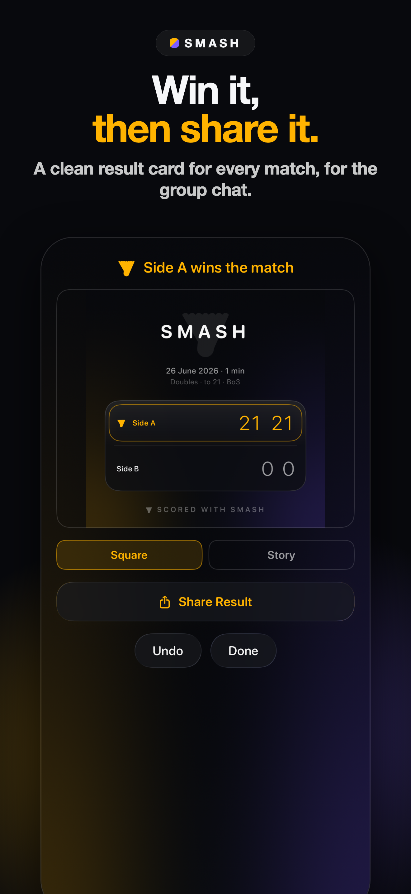 Badminton Scoreboard: Smash screenshot 3