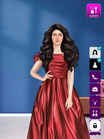 Girl Fashion Makeover Game iPad screenshot