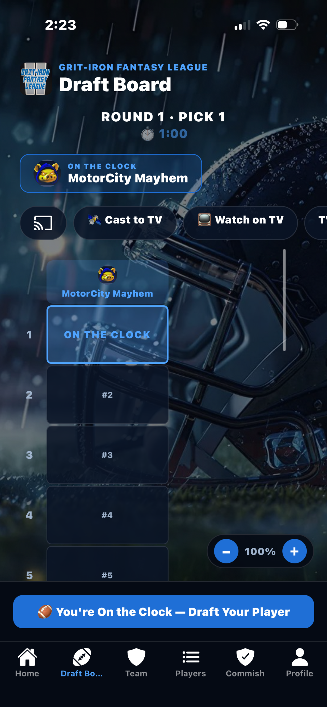 Legion Fantasy Draft Day screenshot 3