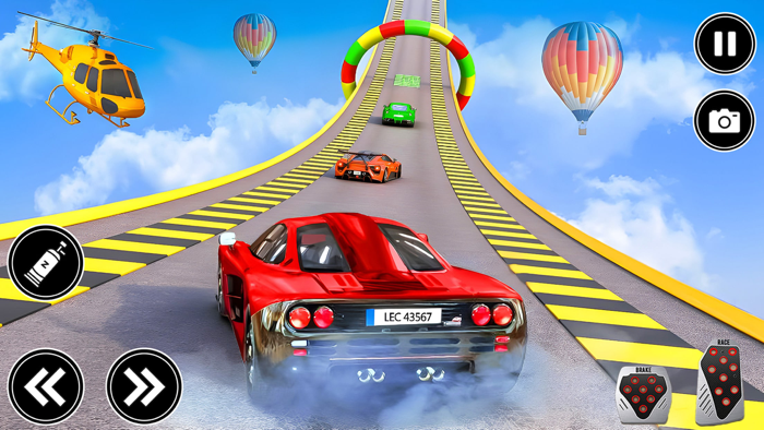 巨型坡道 GT 特技汽车游戏