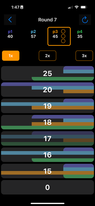 Simple Cricket Dart Scoreboard Screenshot 7 of 9