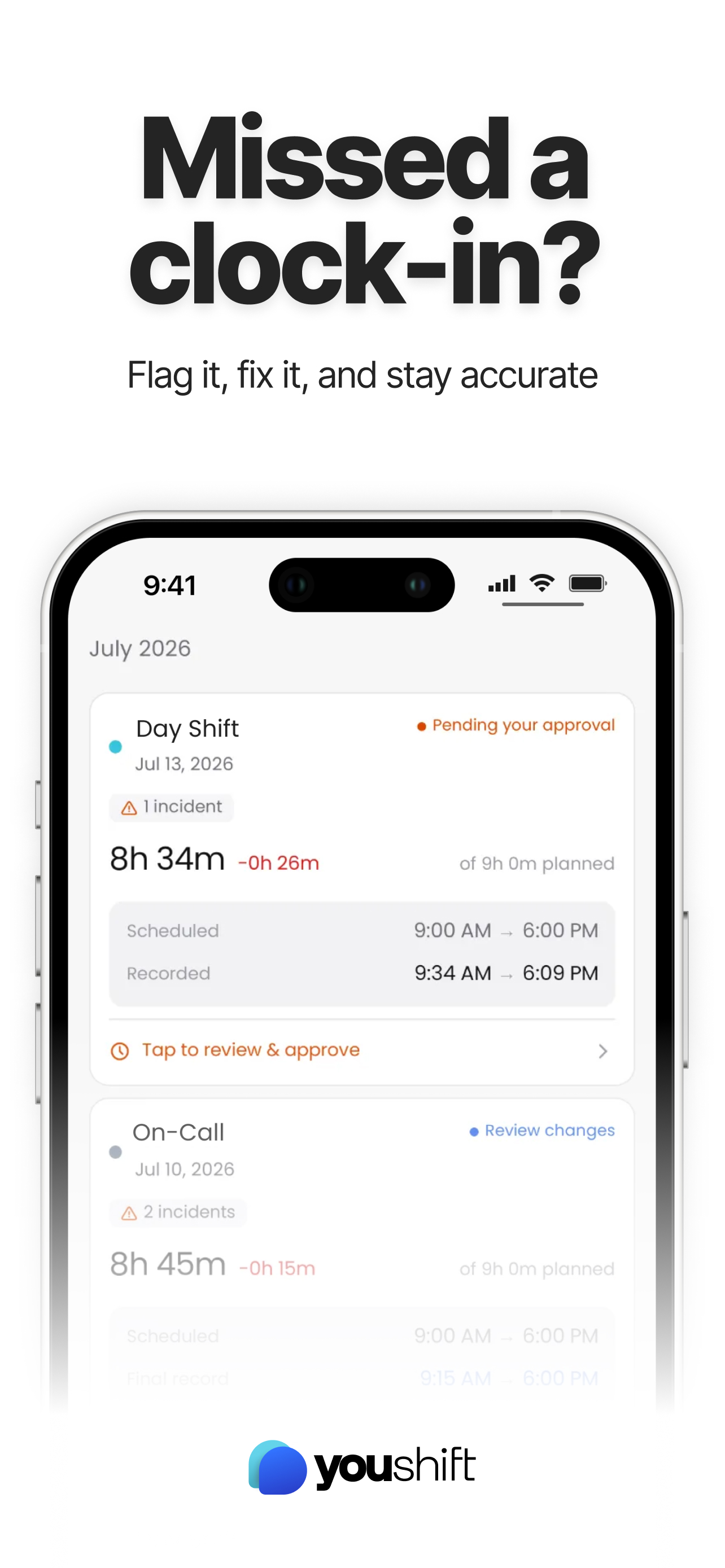 YouShift screenshot 2