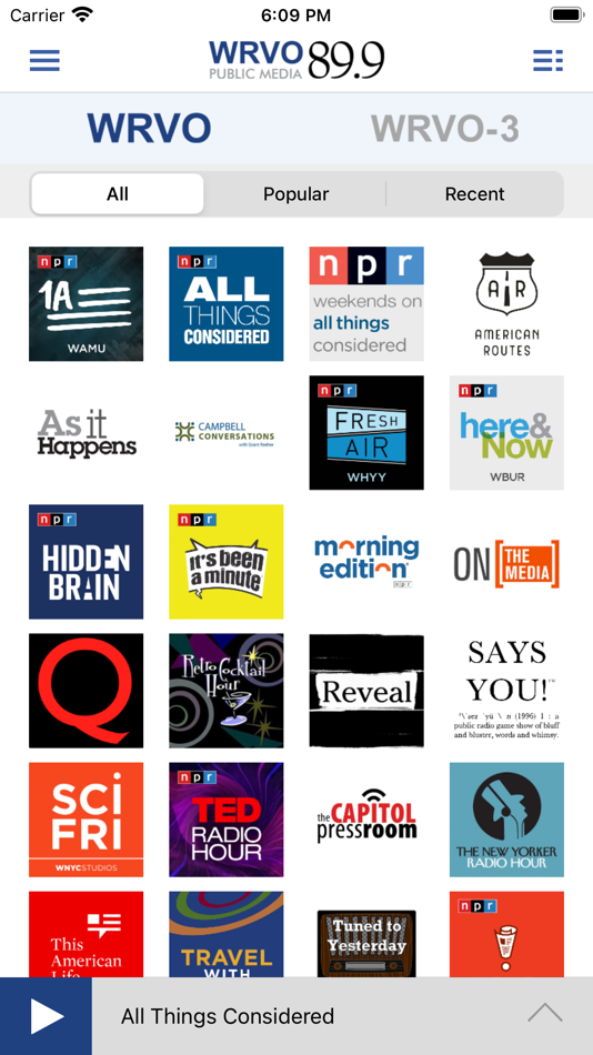 #4. WRVO Public Radio App (iOS) 由: WRVO Public Media