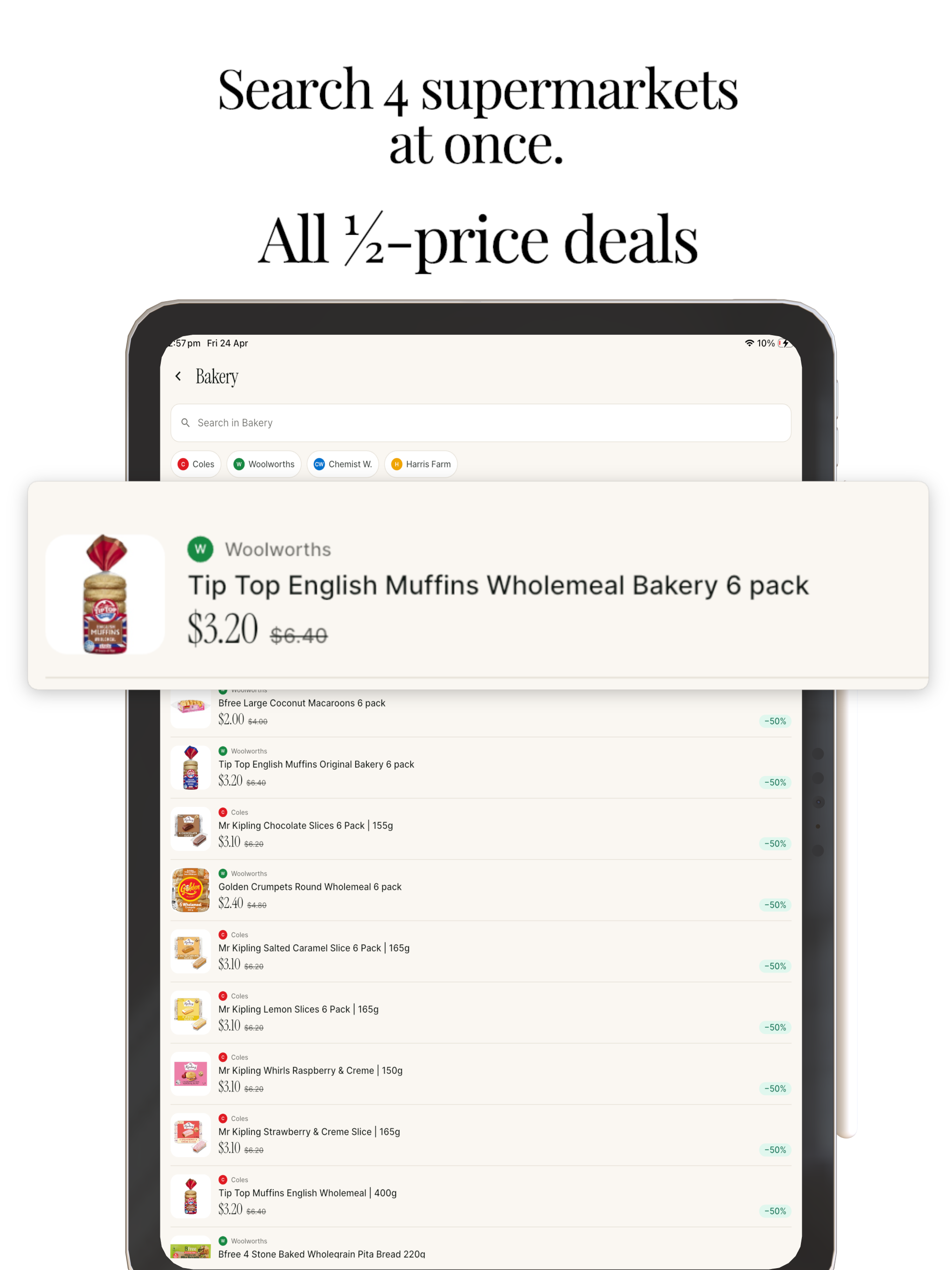 Halfy: Half-Price Groceries