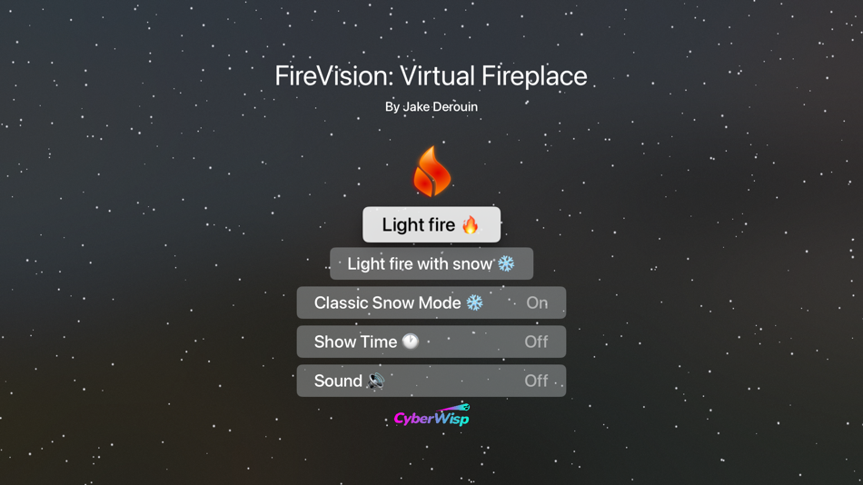 #3. FireVision: Virtual Fireplace (iOS) 由: CyberWisp LLC