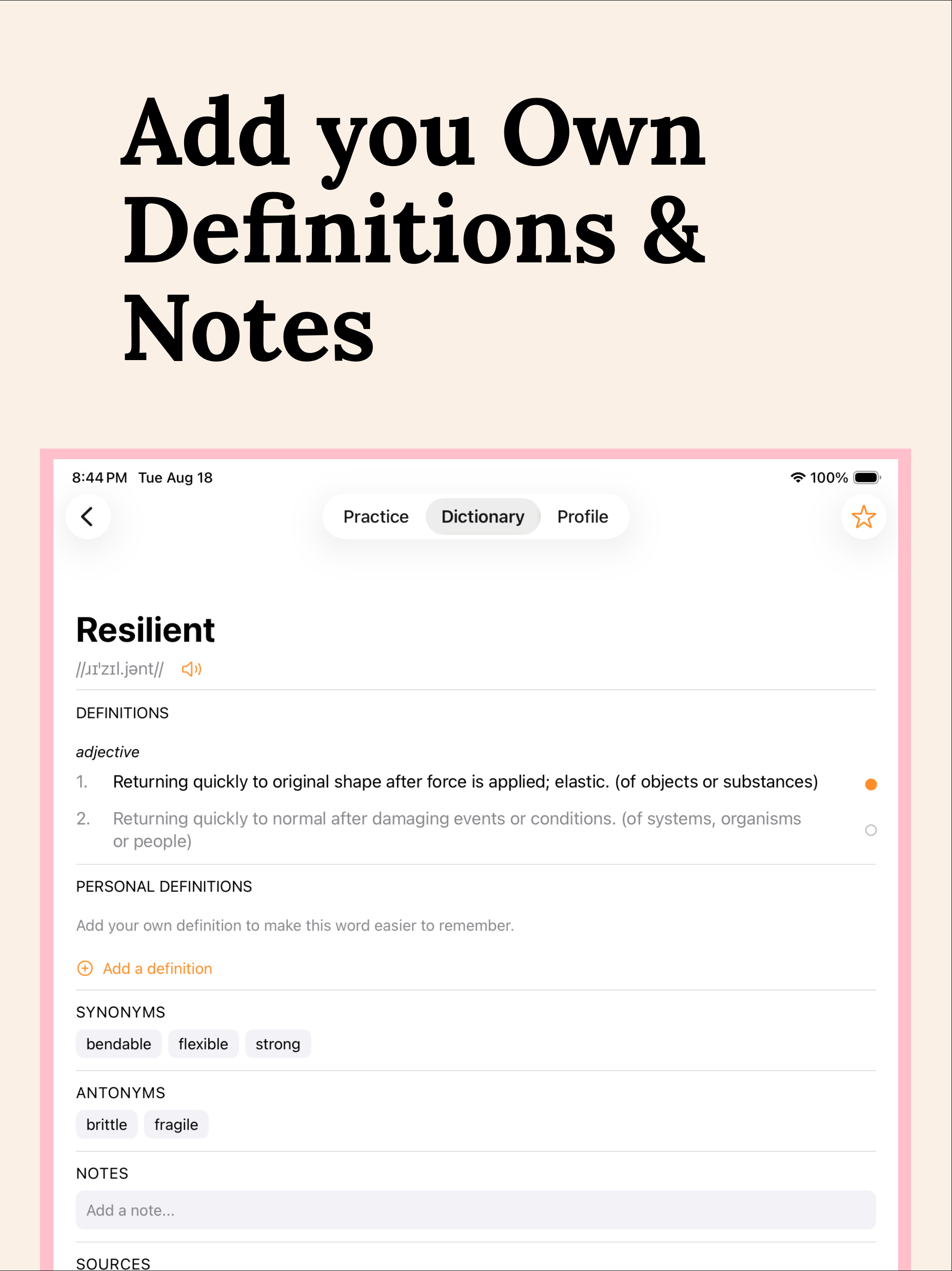 Wordori: Personal Dictionary screenshot 7