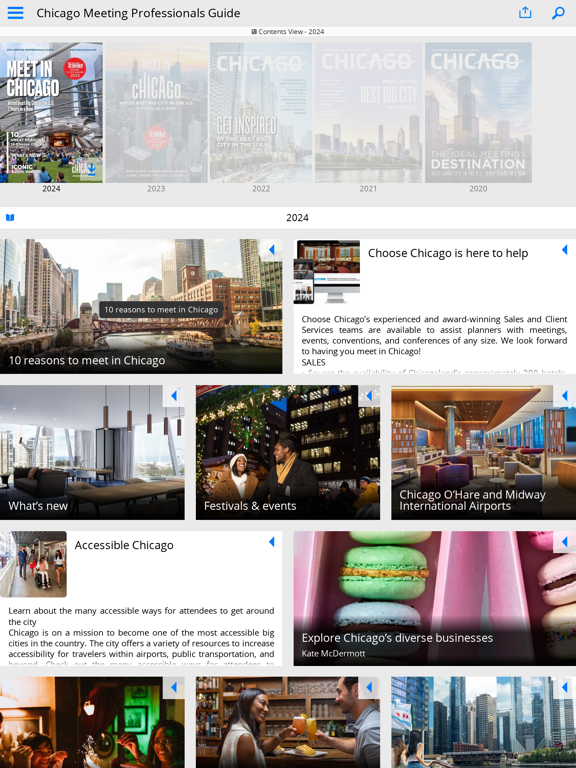 Chicago Meeting Planners Guide iPad screenshot 5 - Travel app