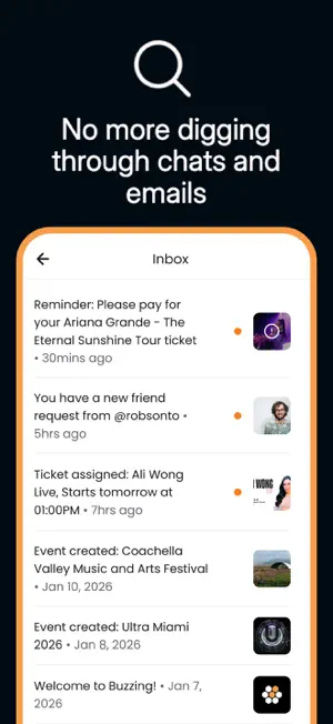 Buzzing – Event Planning screenshot 3