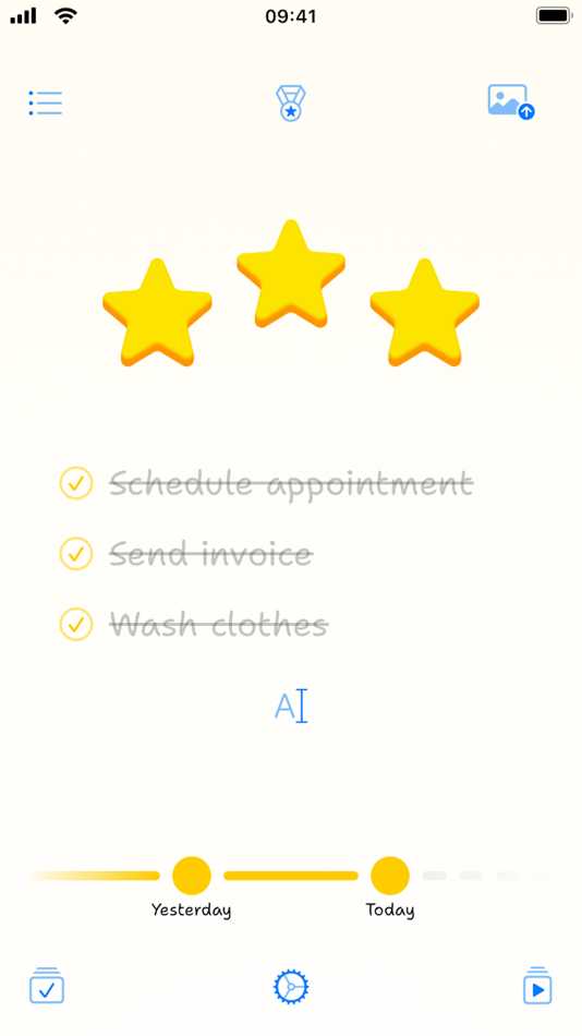 #1. 3 TASKS A DAY – Todo List (iOS) 由: Roman Mirzoyan