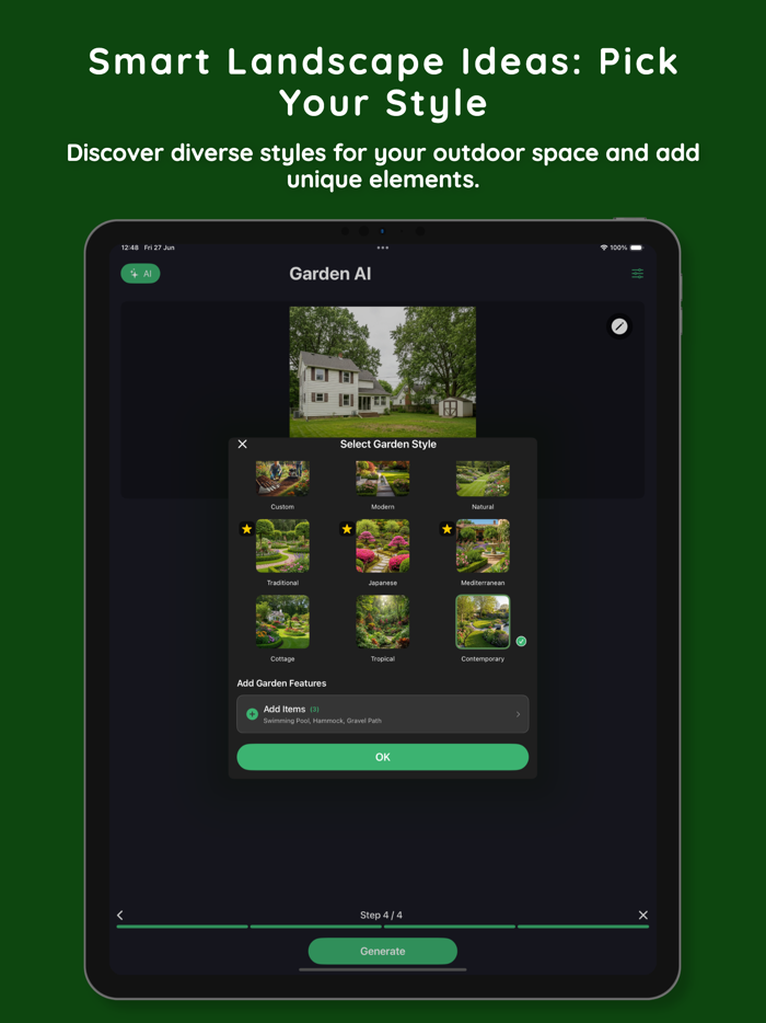 AI landscape design - YardAI