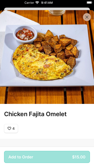 Chloez Cafe iPhone screenshot 4 - Food & Drink app