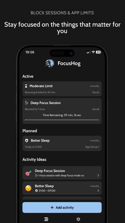 FocusHog: Screen Time Partner