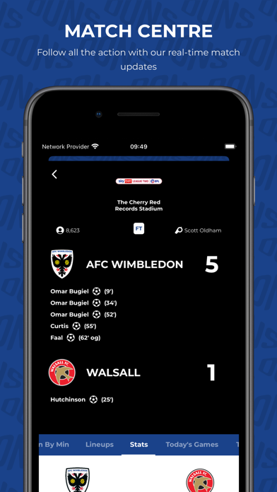 AFC Wimbledon iPhone screenshot 6 - Sports app