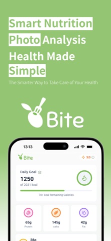 Bite - Calorie & Sugar Tracker Screenshot 1 of 5