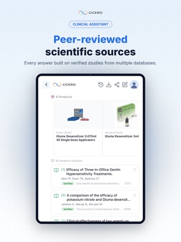 Cicero Assistant iPad screenshot