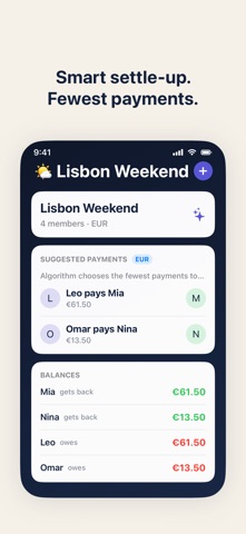PaySplit: Split Bills & Rent iPhone screenshot