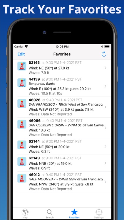 NOAA Buoy Reports screenshot-3