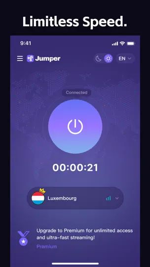 Скриншот JumperVPN - Fast & Secure VPN на iPhone 1