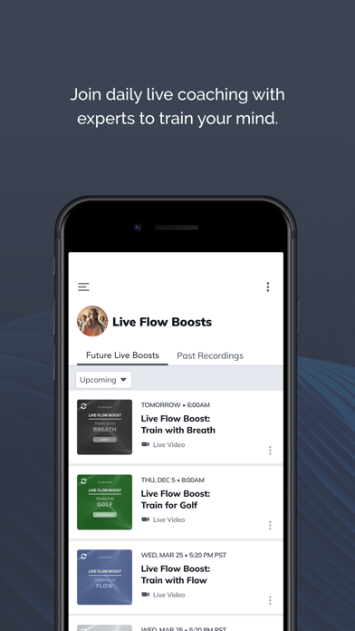 FlowCode: Coaching App iPhone screenshot 1 - Social Networking app