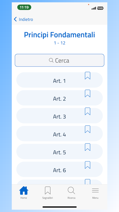 Costituzione Italiana Digitale Screenshot