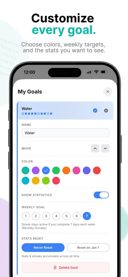 Screenshot 4 von 6 zu Simple Tracker: Goals