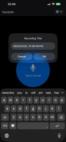 VoxSafe-Offline Transcription screenshot