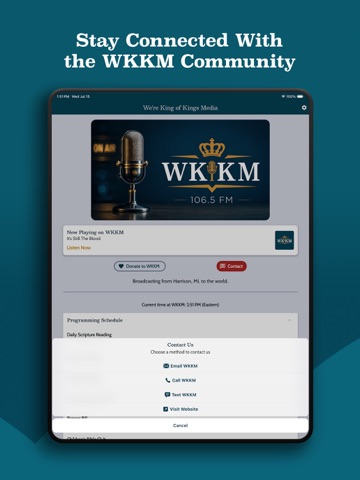 WKKM Radio iPad screenshot