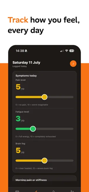 Fibro: Fibromyalgia Tracker screenshot 2