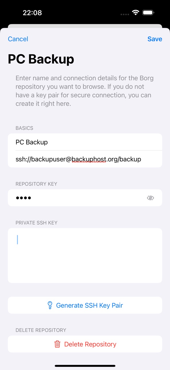iPhone screenshot