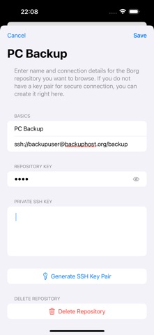 Borg Backup Explorer Screenshot 2 of 5