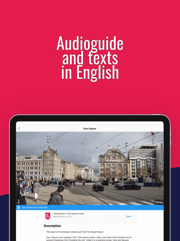 AMSTERDAM Guide Tickets & Map iPad screenshot 5 - Travel app