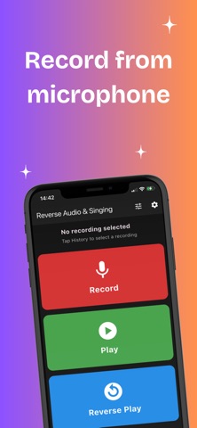 Reverse Audio and Singing Screenshot 1 of 5